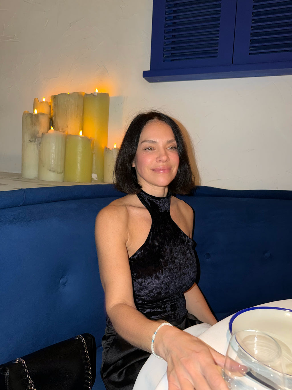 Blue Velvet Top
